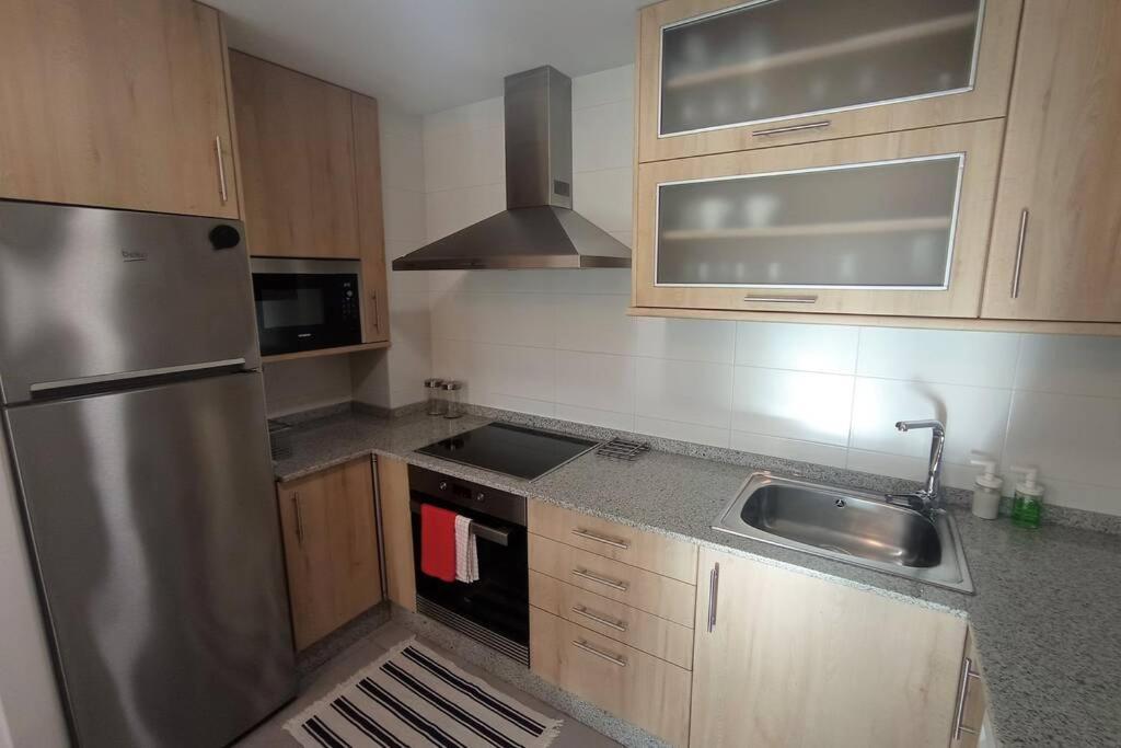 Apartamento Playa Catedrales Con Terraza Баррейрос Экстерьер фото