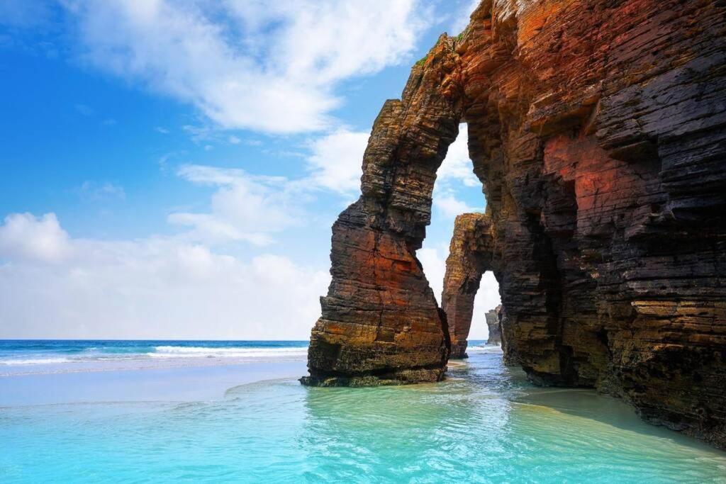 Apartamento Playa Catedrales Con Terraza Баррейрос Экстерьер фото